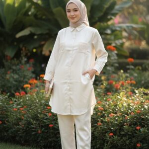 Elegant Cream Western Cord Set