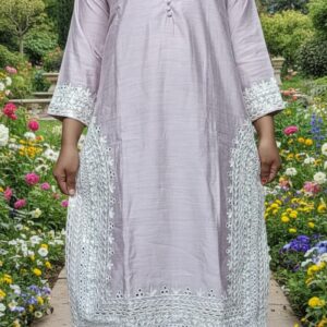 Elegent Light Purple kurta set with dupatta